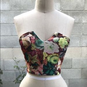 Floral crop top
